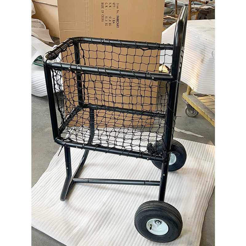 黑色网球车球棒球球车网球装球车捡球车捡球筐网球框装球篮