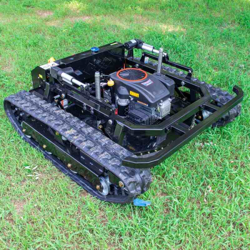 自走式农用割草汽油机22马力履带式遥控割草机 HT800型越野版果园