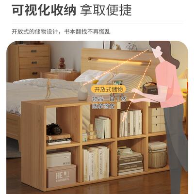 书架简易落地柜子置物收纳置物架床边八格卧室物家用书柜柜柜储柜