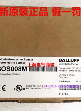 **全新原装进口BALLUFF BOS 26K-PA-1QE-S4-C 现货 BOS0*
