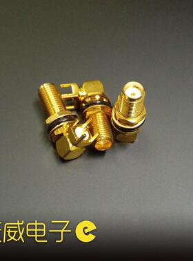 **SMA-KYWE四脚母座 弯头外螺纹内孔SMA弯母头SMA-KWE加长防水