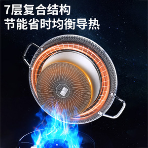 拓村户外磐灼烤盘烧烤韩式烤肉锅露营家用锈钢电磁炉双用不粘烤盘