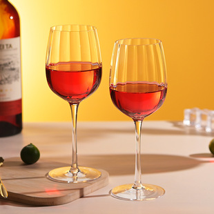 彩虹红酒杯套装 家用高脚杯子炫彩起泡杯电镀水晶玻璃酒杯渐变变色