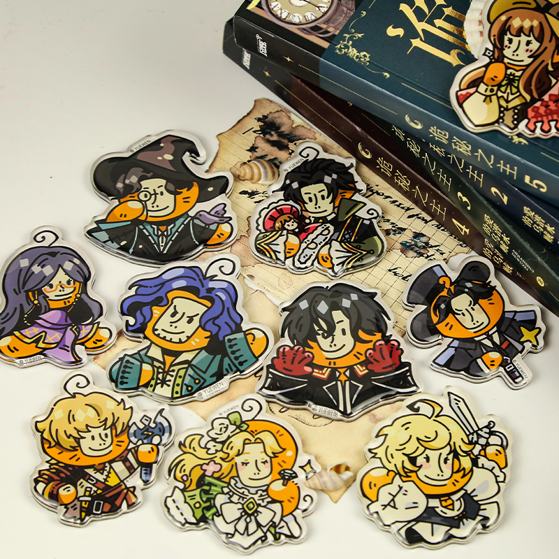 诡秘之主动画官方正版周边卷毛狒狒克莱恩奥黛丽滴胶冰箱贴