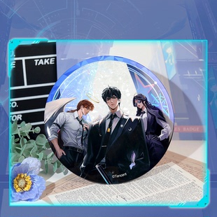 斩神之凡尘神域动画官方正版双闪泡面吧唧马口铁徽章林七夜