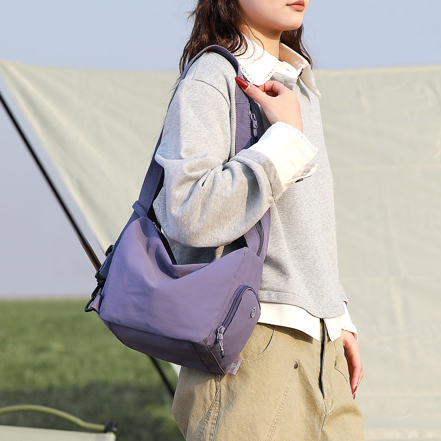 多功能背包女小包包迷你多层百搭双肩包户外便携牛津布旅行斜挎包,箱包皮具/热销女包/男包,通用款女包,淘宝优惠券,粉丝福利购,淘宝优惠卷