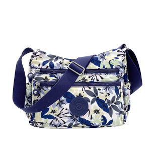 牛津布斜挎包女中老年妈妈包大容量多层帆布包防水轻便旅游单肩包