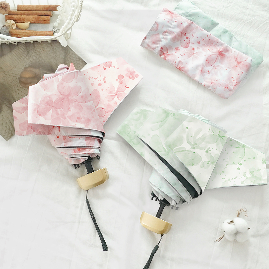 口袋伞超轻便携黑胶防晒防紫外线