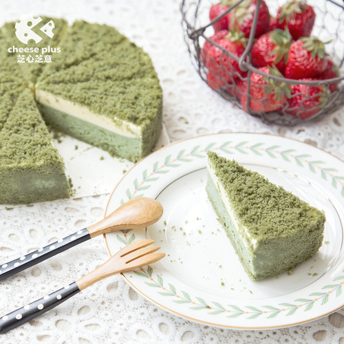 和风席席抹茶味双重芝士蛋糕