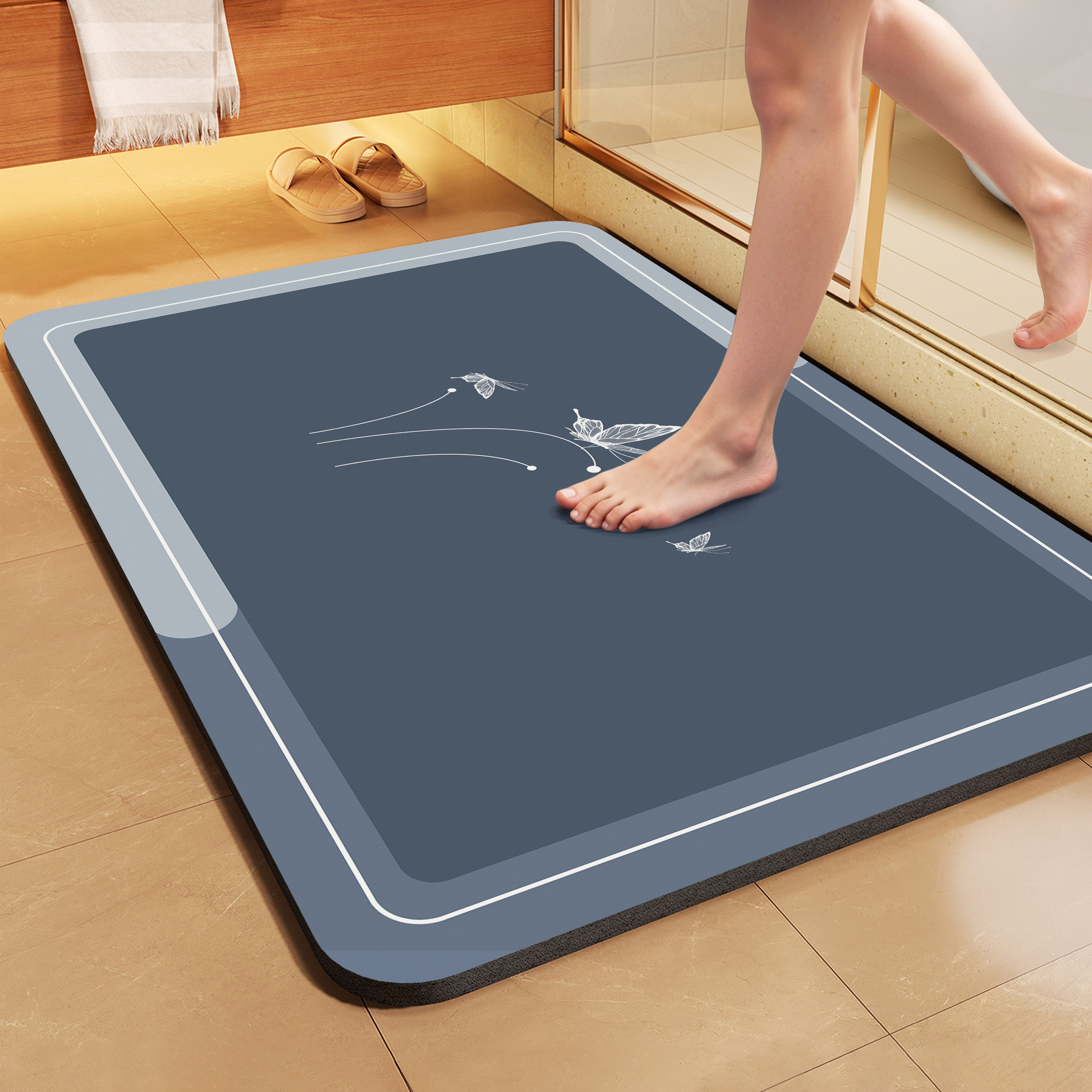 浴室地垫超吸水防滑卫生间门口硅藻泥加厚速干脚垫厕所入户门地毯,居家布艺,家用脚垫,淘宝优惠券,粉丝福利购,淘宝优惠卷