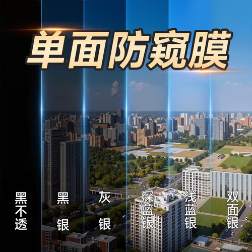【外面看不到里面】防窥玻璃贴膜
