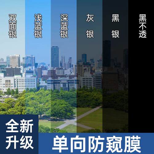 【外面看不到里面】防窥玻璃贴膜