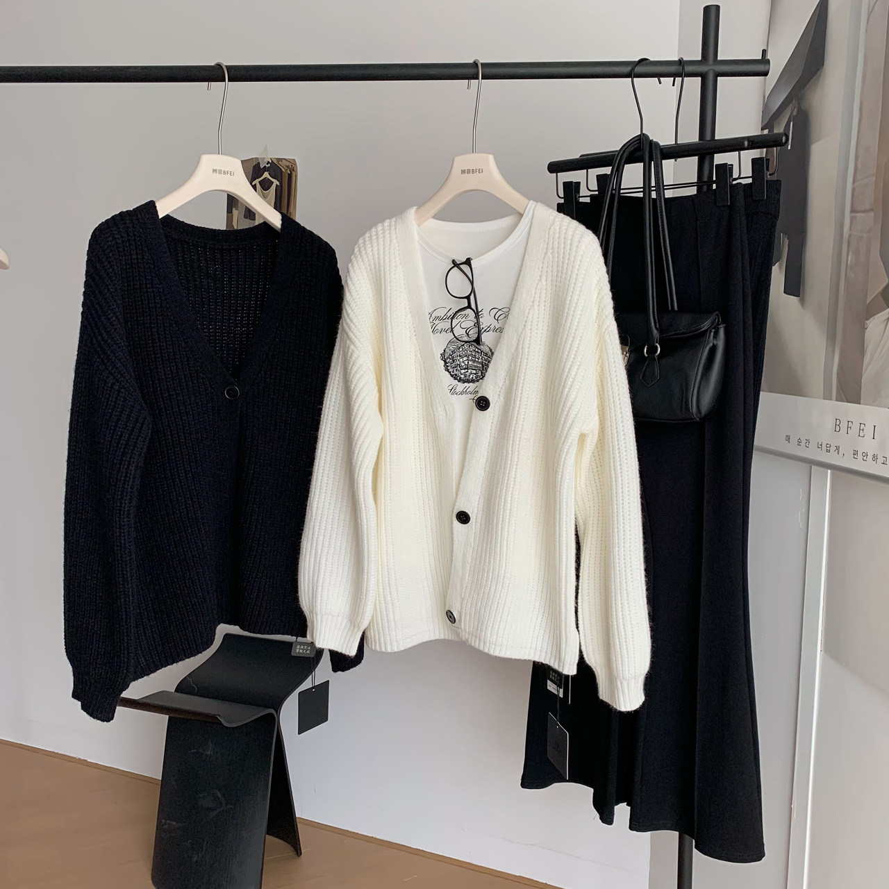 Dailyline私服 松弛廓形！重磅粗针针织开衫慵懒外套
