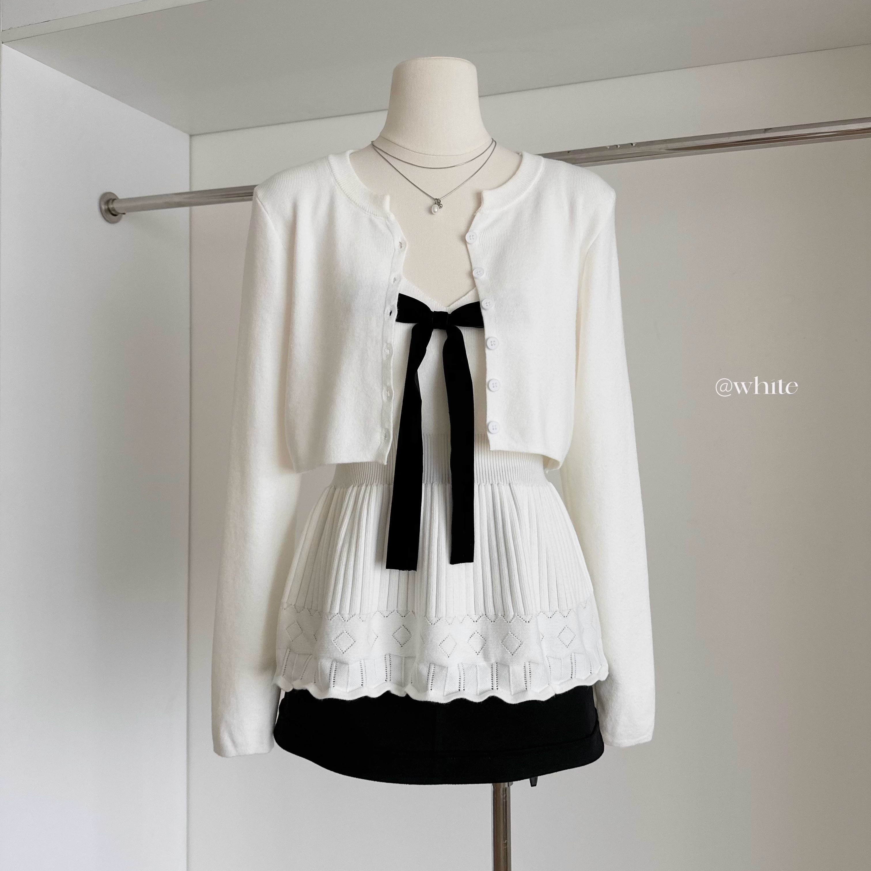 古堡少女'针织开衫外套上衣背心