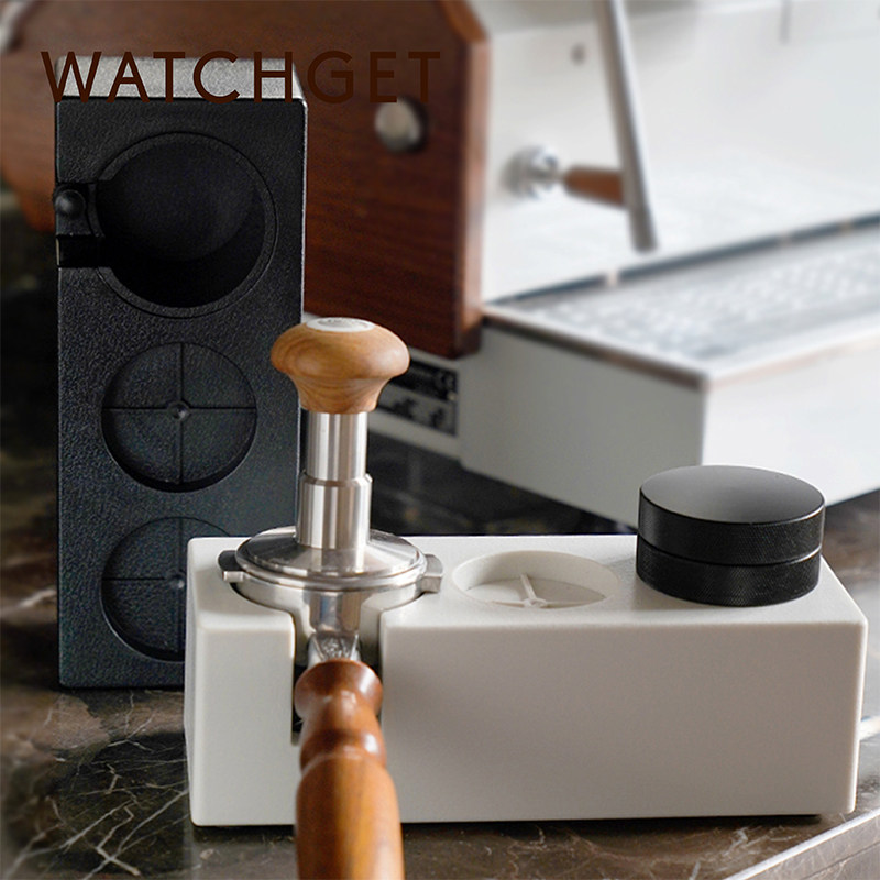 watchget咖啡布粉器塑料压粉底座 51/58mm填压手柄支架收纳粉锤垫