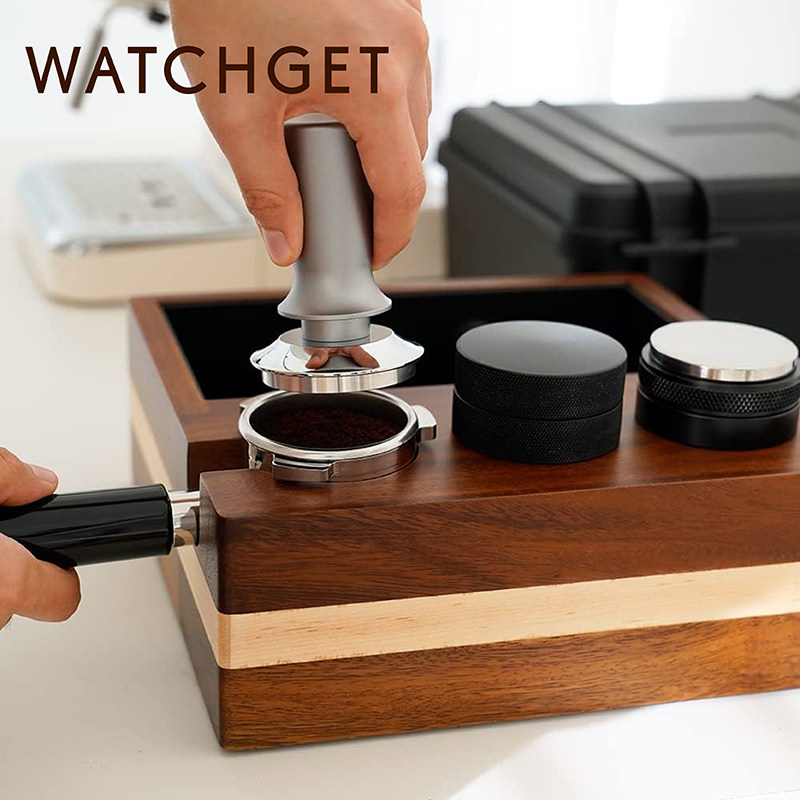 watchget恒力压粉器 咖啡压粉锤不锈钢恒压弹力按压式58mm/51mm