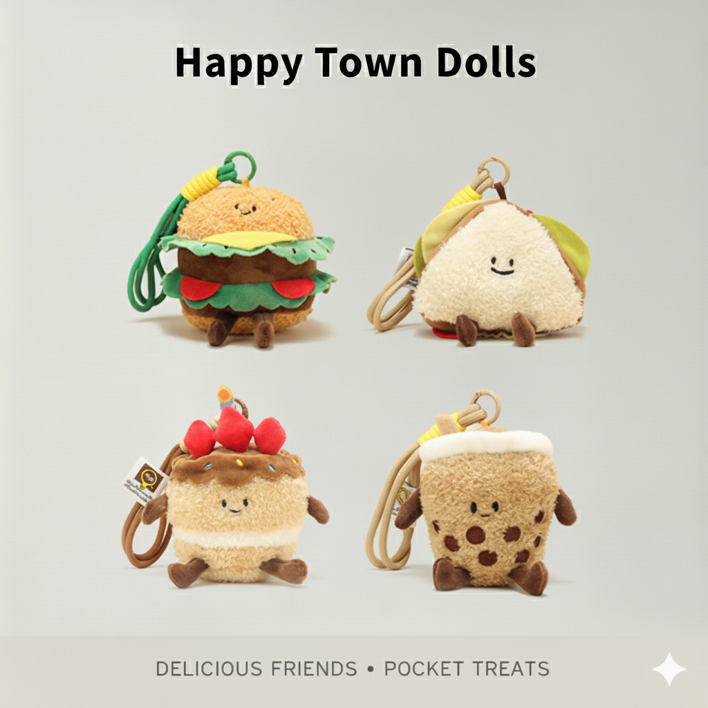 可爱草莓蛋糕毛绒公仔包挂件