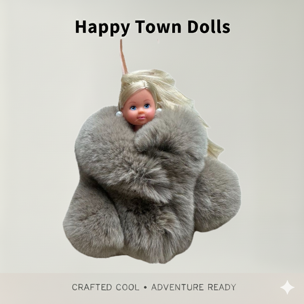 新款毛绒娃娃挂件原创手工