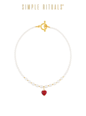 Simple Rituals25新款威尼斯爱心吊坠巴洛克珍珠渐变项链轻奢小众