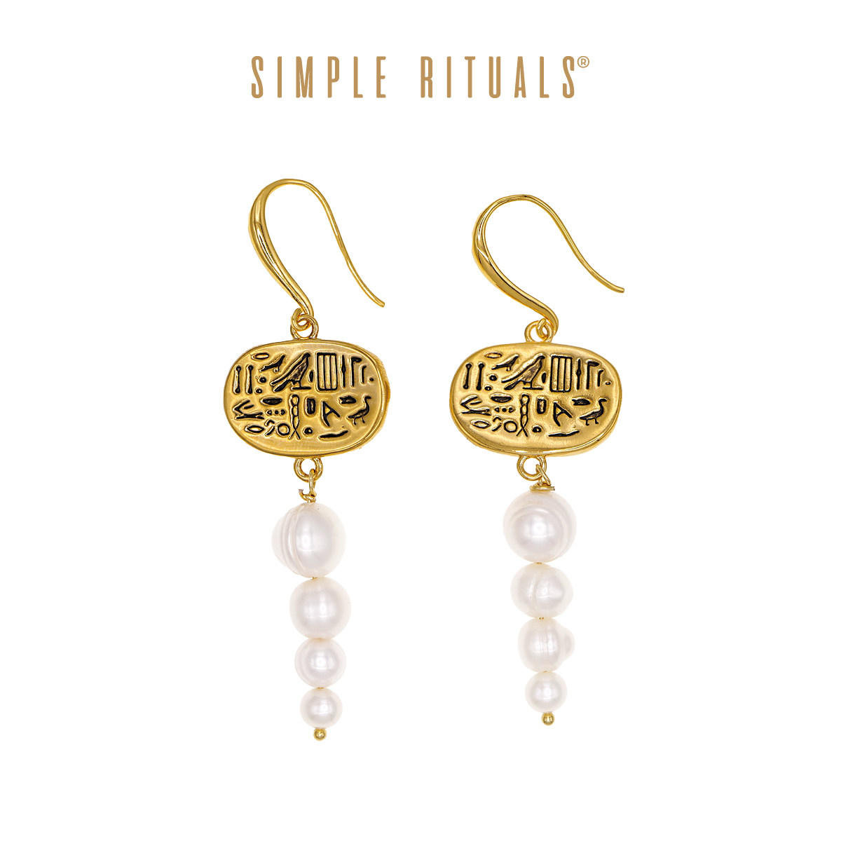 象形文字珍珠耳环SimpleRituals