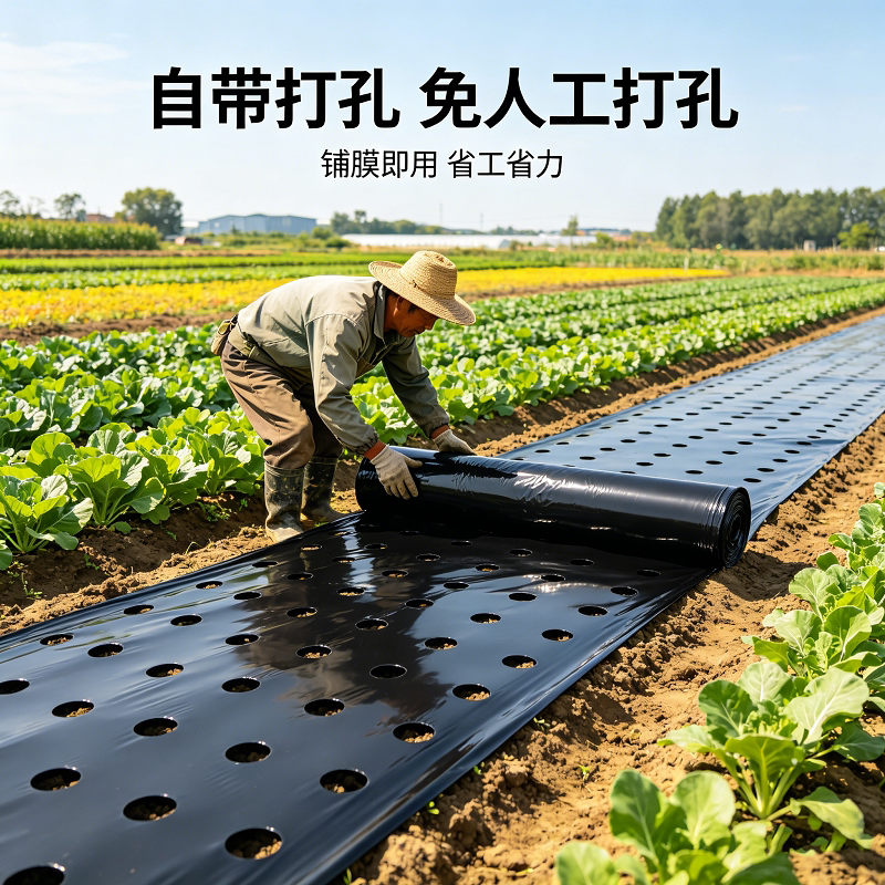 耐晒抗老化膜户外除草保湿黑地膜加厚全新料干韧性南方专用不怕晒