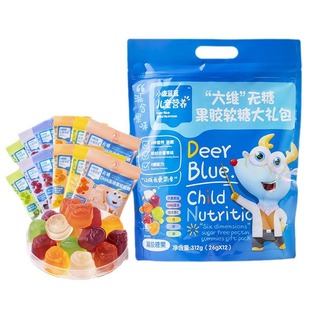 小鹿蓝蓝果胶软糖大礼包312g休闲糖果零食小吃食品