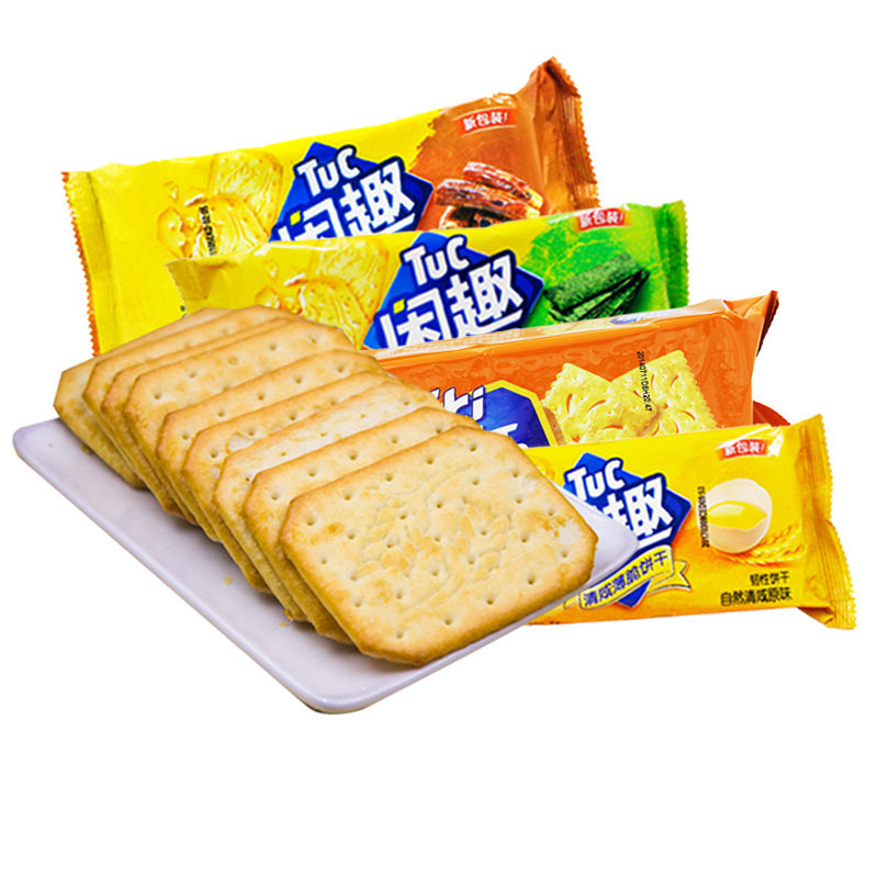 闲趣饼干清咸原味90g韧性饼干休闲零食食品追剧小吃