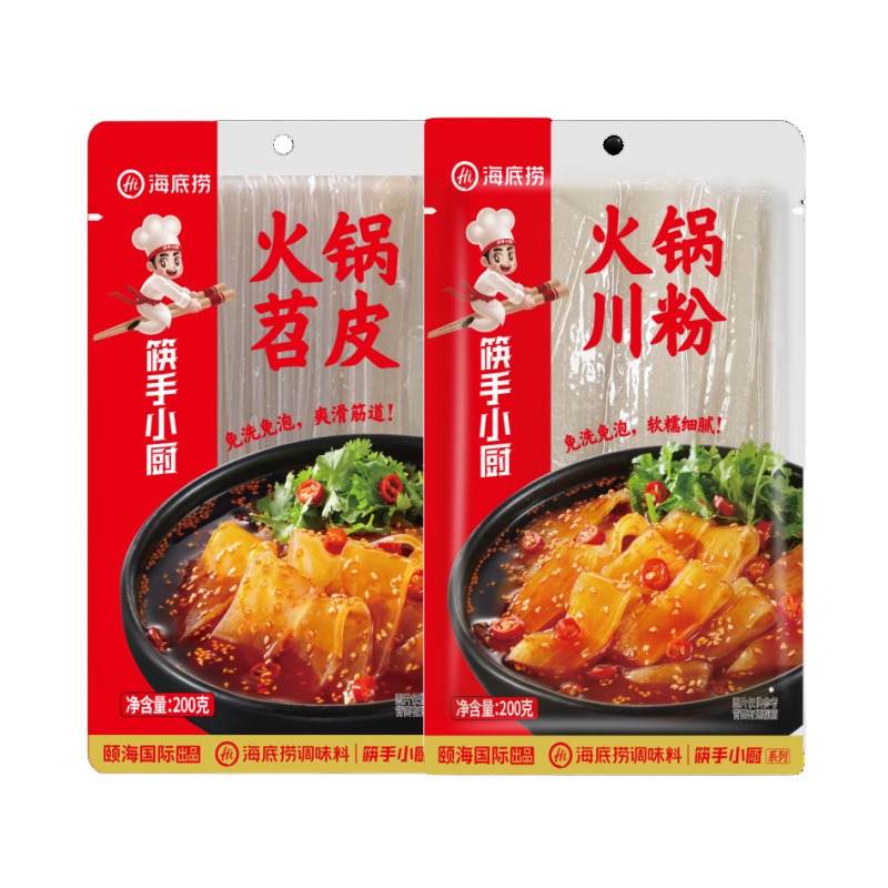 海底捞火锅川粉苕皮200克鲜粉条涮火锅麻辣烫大炖菜火锅食材
