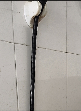 管子卫生间不锈钢淋浴连接管洗澡淋雨洗浴热水器黑色通用浴室顶喷