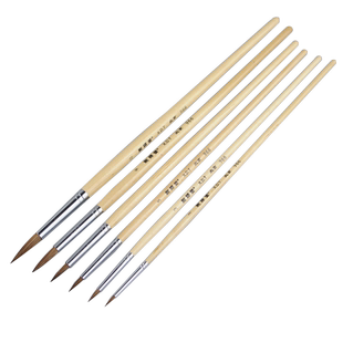 狼毫水彩笔 单支 油画勾线笔榭得堂966水粉笔 手绘 圆头水彩笔谢德堂颜料画笔