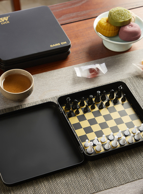 迷你便携国际象棋豪华版折叠象棋棋盘口袋小磁吸象棋学生益智玩具