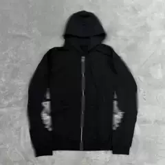Embroidered Graffiti Classic Hooded Zip-Up Sweatshirt