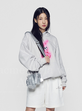 ADLV秋冬款HOSHI权顺荣同款连帽卫衣可爱兔子印花男女同款帽衫潮