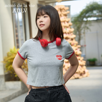 ADLVAC小熊撞色短袖T恤女款