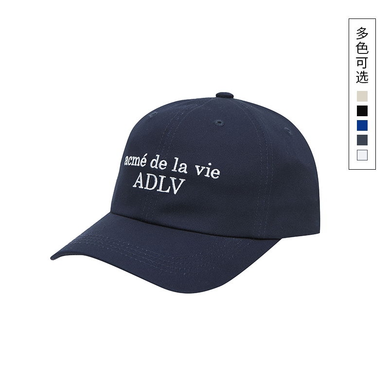 ADLV潮牌字母棒球帽子男女款百搭鸭舌帽时尚韩版显脸小经典款休闲