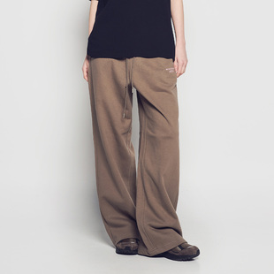 ADLV女款标准LOGO长裤自然腰女士棉质直筒裤2026年春装休闲裤女生