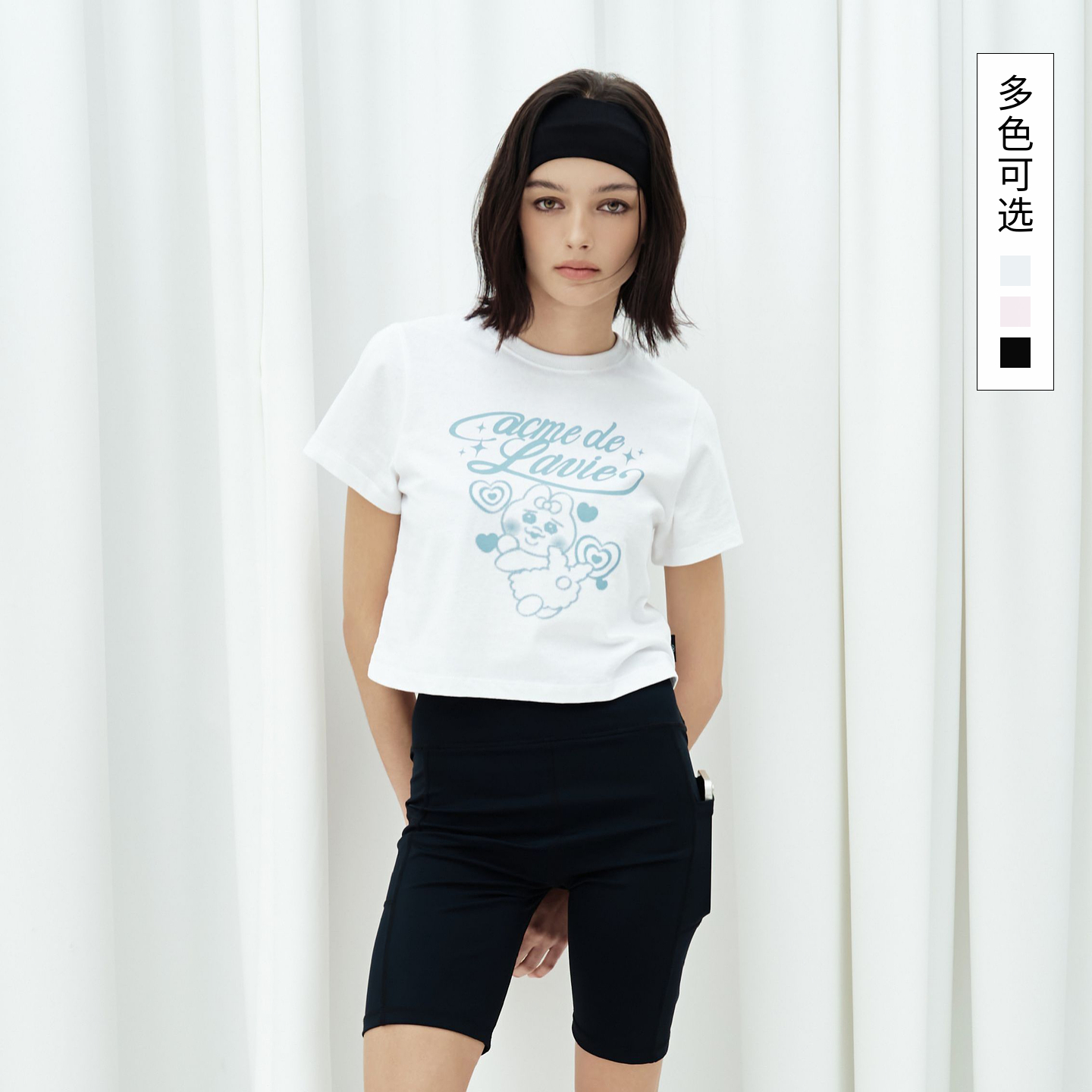 【OPANCHU USAGI】ADLV韩国潮牌2025夏季新品内裤兔联名短款T恤女