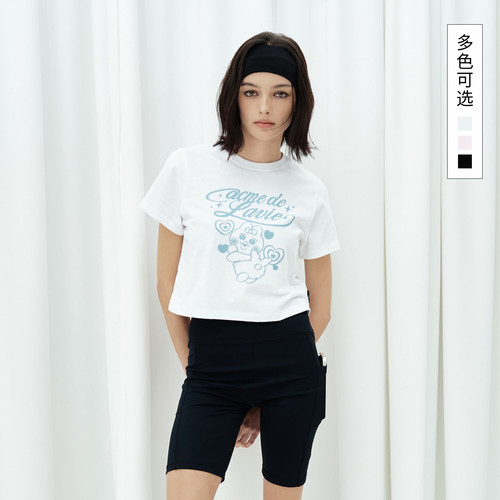 【OPANCHU USAGI】ADLV韩国潮牌2025夏季新款内裤兔联名短款T恤女