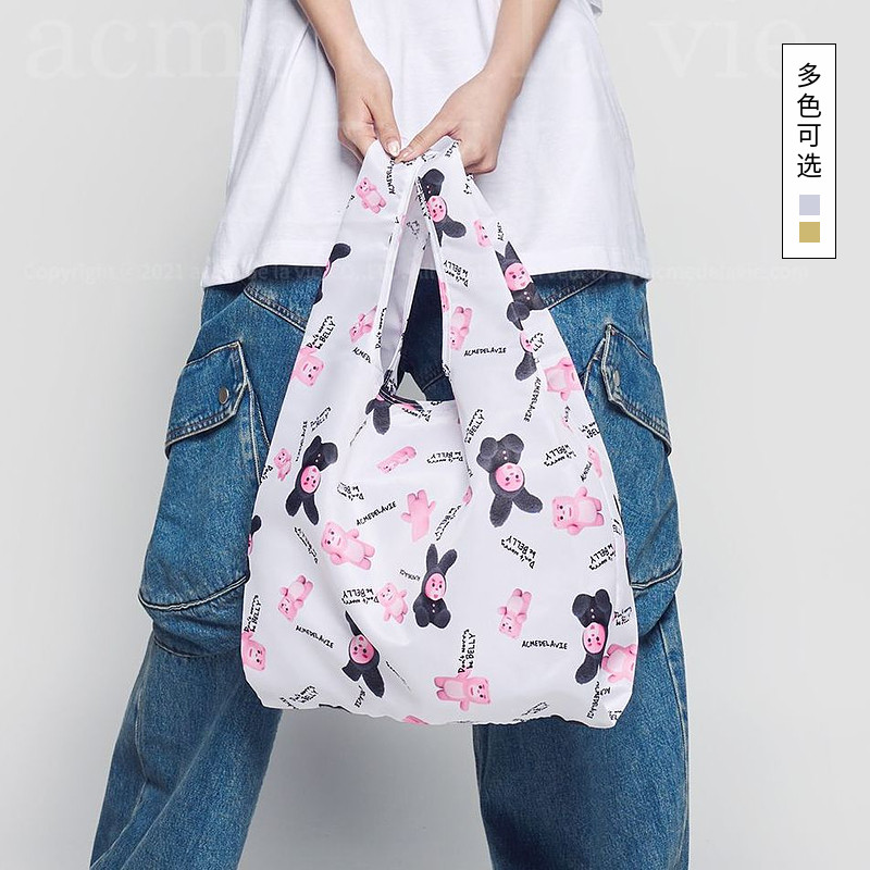 ADLV秋冬款包袋四叶草粉红熊BELLY熊印花环保袋手提袋子百搭包包,箱包皮具/热销女包/男包,通用款女包,淘宝优惠券,粉丝福利购,淘宝优惠卷