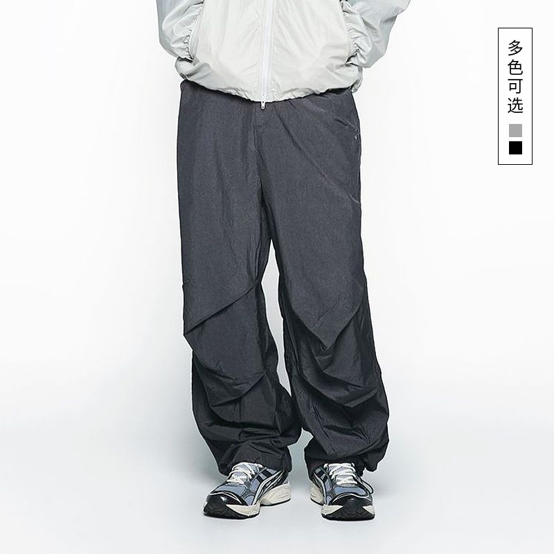 ADLV2025春夏新款裤子宽松长裤高街宽松bf慵懒风休闲裤高腰阔腿裤