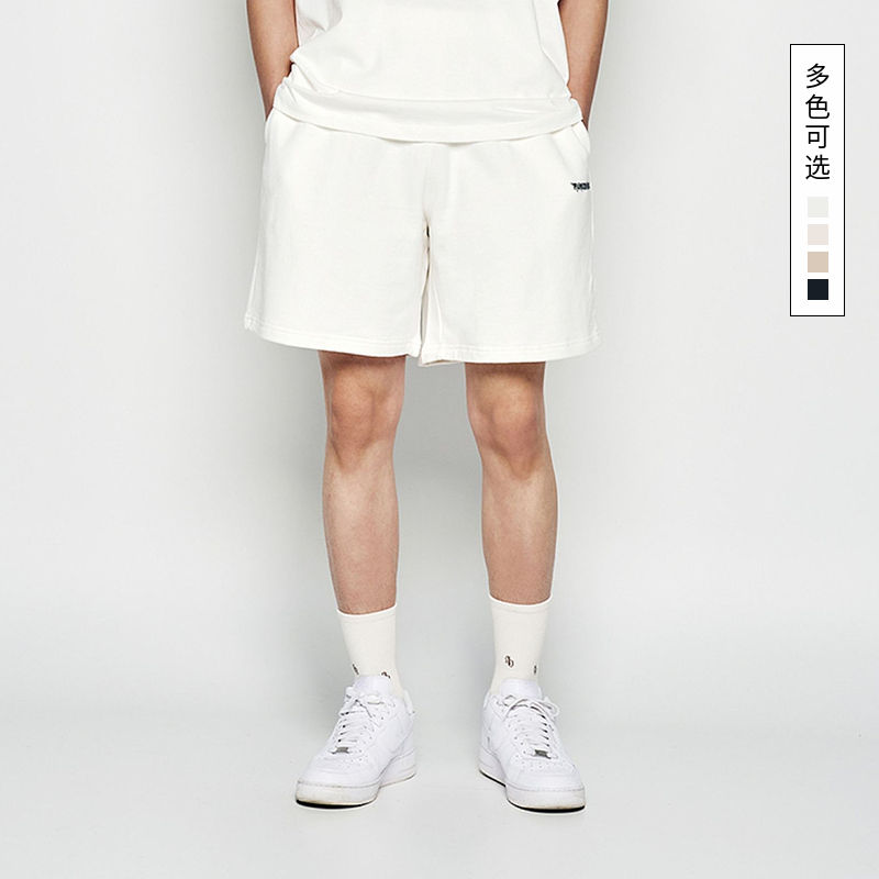 ADLV 2025春夏新品裤子叶片logo印花简约多色宽松休闲风百搭短裤