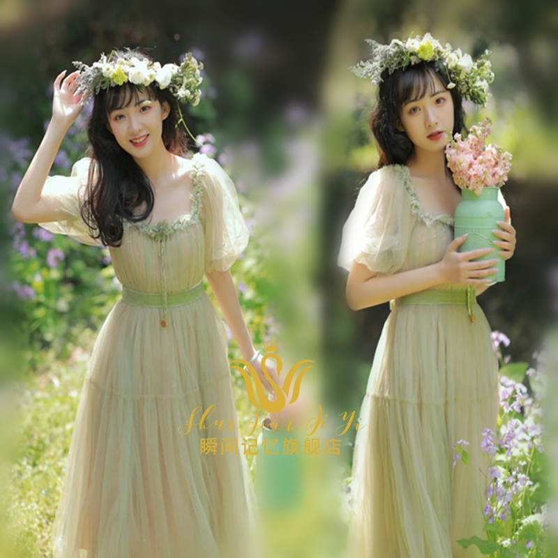 森系小清新影楼写真主题服装时尚个性仙女裙唯美艺术照摄影礼服
