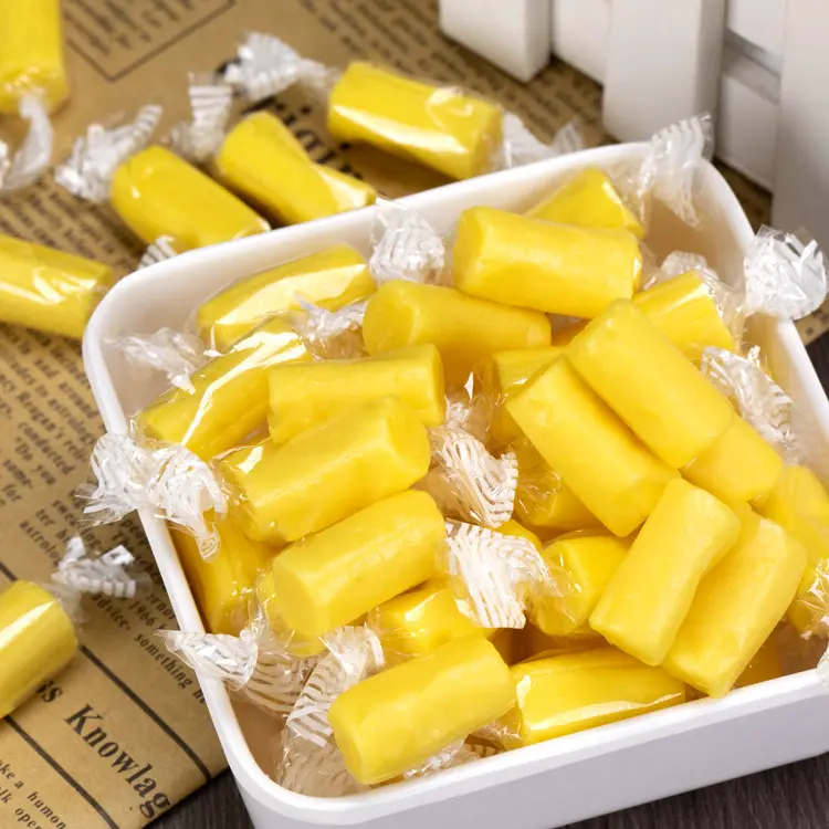 特浓榴莲糖网红水果味糖果泰国风味榴莲软糖喜糖整箱休闲零食