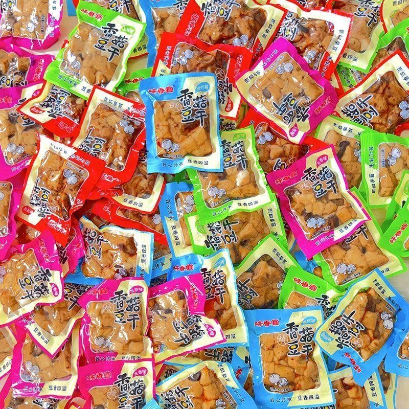 Q豆干麻辣味香菇豆干网红休闲零食q弹鲜嫩五香豆腐干散装小吃