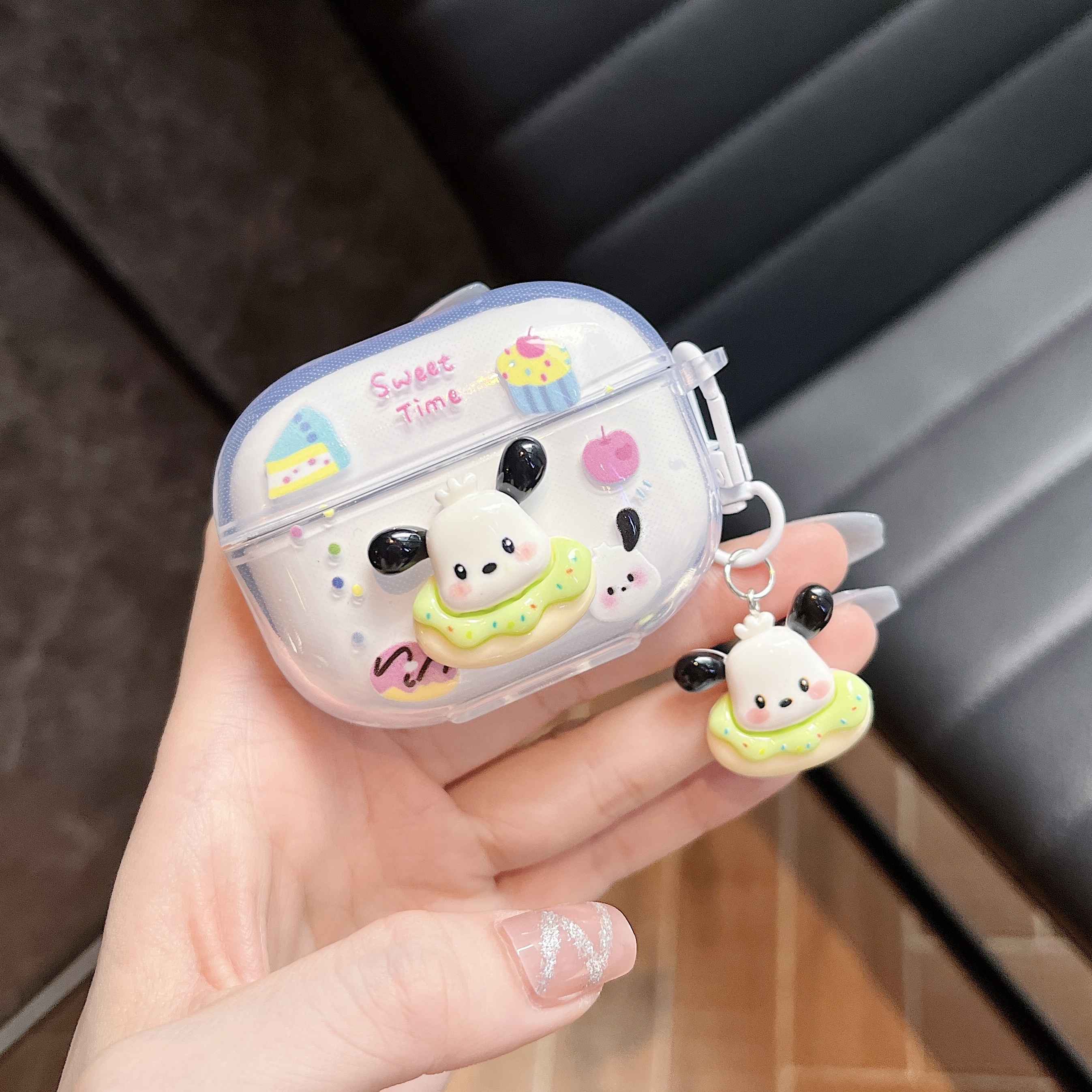 适用vivo TWS5无线蓝牙耳机套vivotws5耳机保护套vivotws4保护壳卡通可爱防摔硅胶套男女情侣耳机软壳手链款