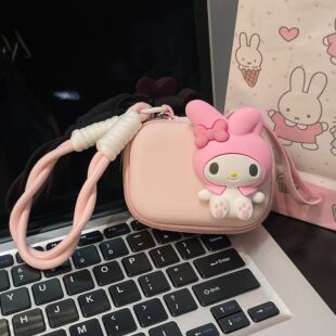 美乐蒂适用大疆action6/5pro/4/3收纳盒防丢防刮影石360AcePro2相机包便携防丢保护套卡通可爱女斜挂绳女款