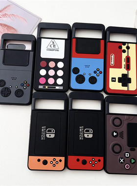 谷歌pixel9手机壳pixel9pro手机壳pixel8pro手机壳pixel9proXL手机壳创意立体浮雕游戏机pixel9proFold手机壳