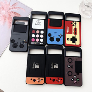 谷歌pixel9手机壳pixel9pro手机壳pixel8pro手机壳pixel9proXL手机壳创意立体浮雕游戏机pixel9proFold手机壳