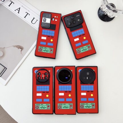 宝可梦图鉴机适用小米MIXFold4手机壳折叠屏华为mateX5保护套荣耀Magic Vs3防摔壳立体浮雕vivoXFold3Pro翻盖