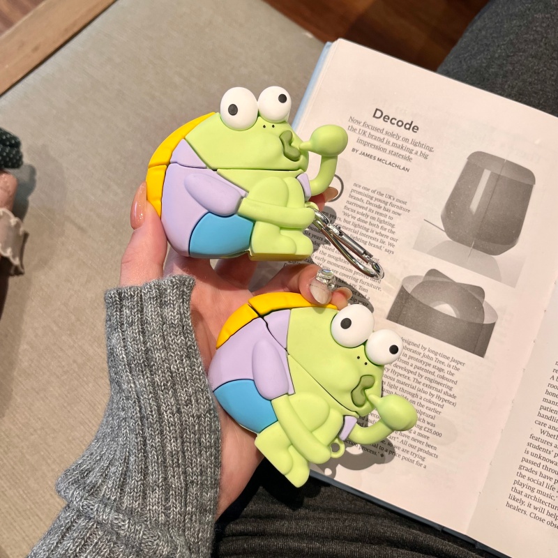 网红丑鱼适用华为freeclip2保护套freebuds7i保护壳freebudspro4蓝牙耳机套pro3盒freebus6i软壳se2硅胶5i鱼